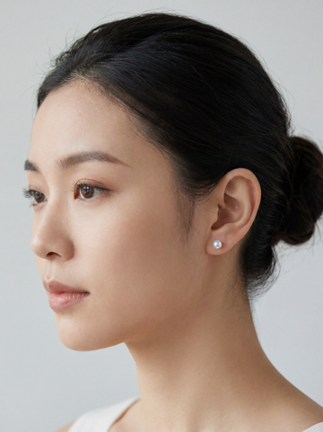 Classic Pearl Stud Earrings product view