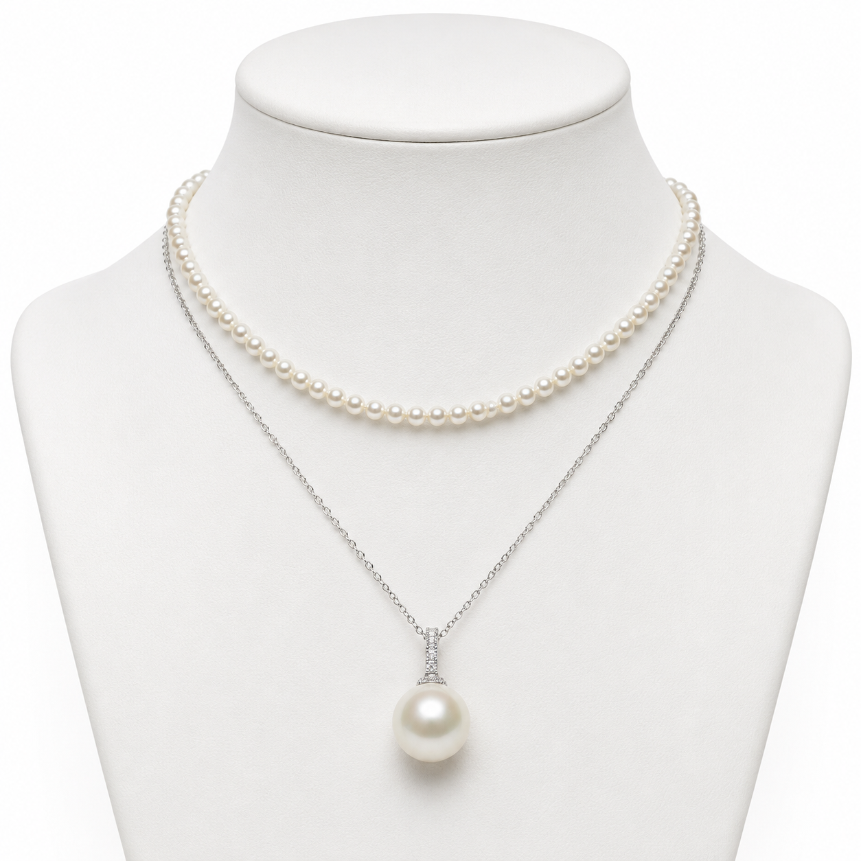 Duo Pearl Necklace