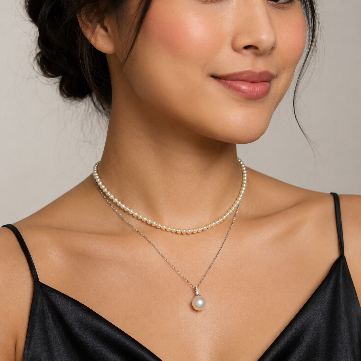 Duo Pearl Necklace