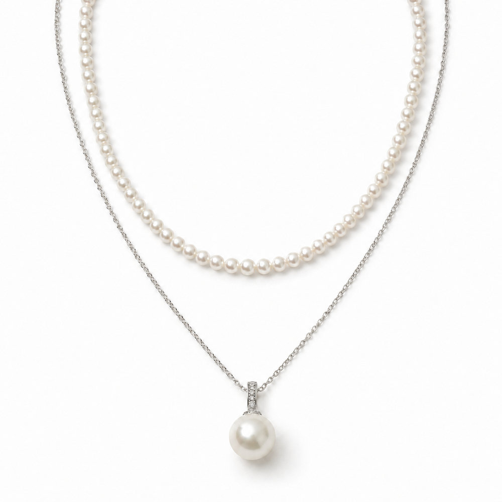 Graduated Duo Freshwater Pearl Necklace