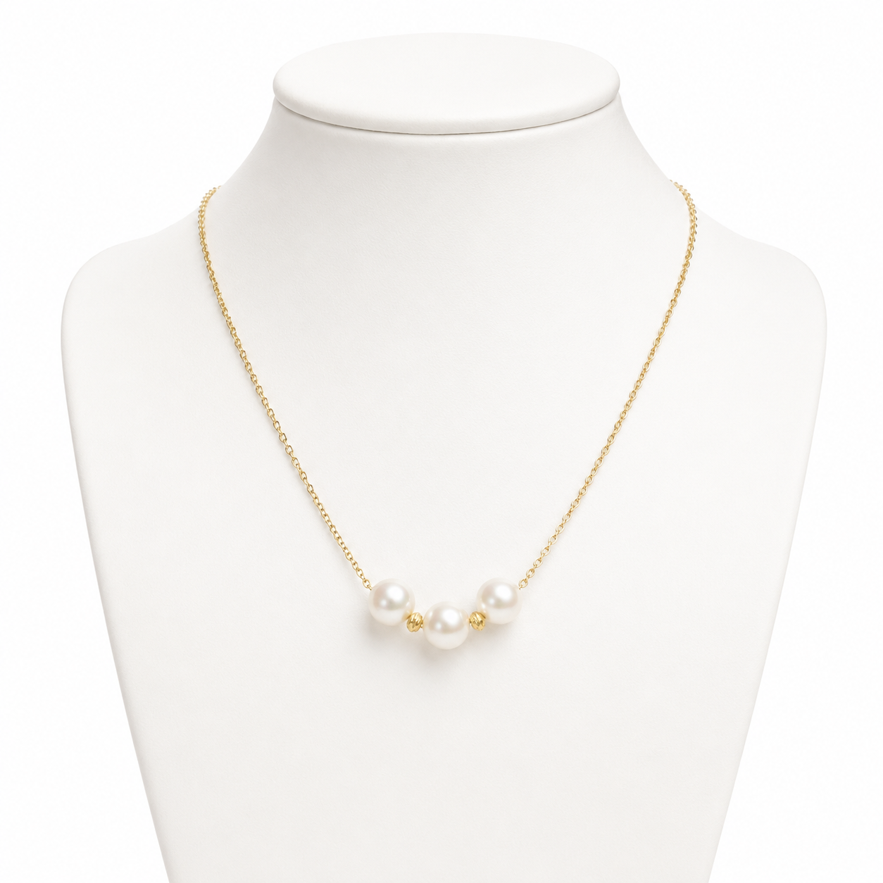 Golden Smile Pearl Necklace