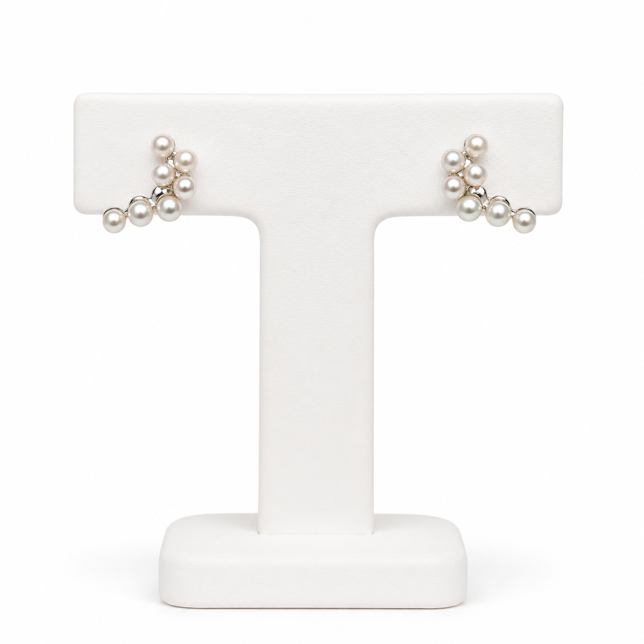 Grape Cluster Pearl Stud Earrings