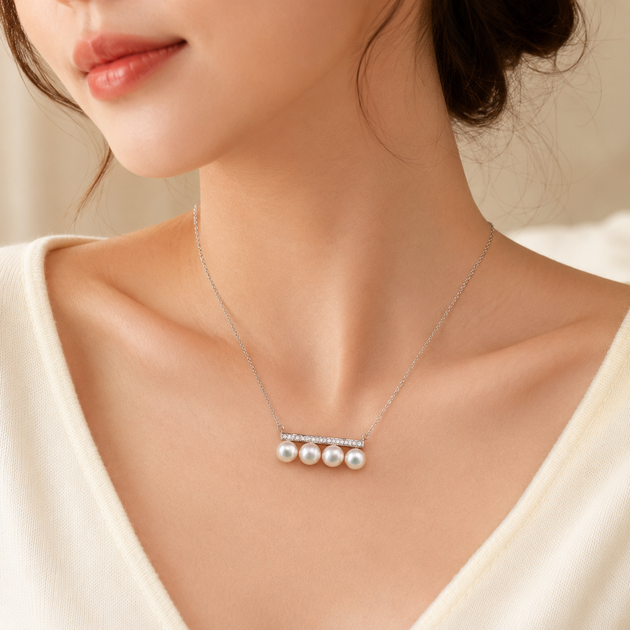 Radiant Pearl Necklace