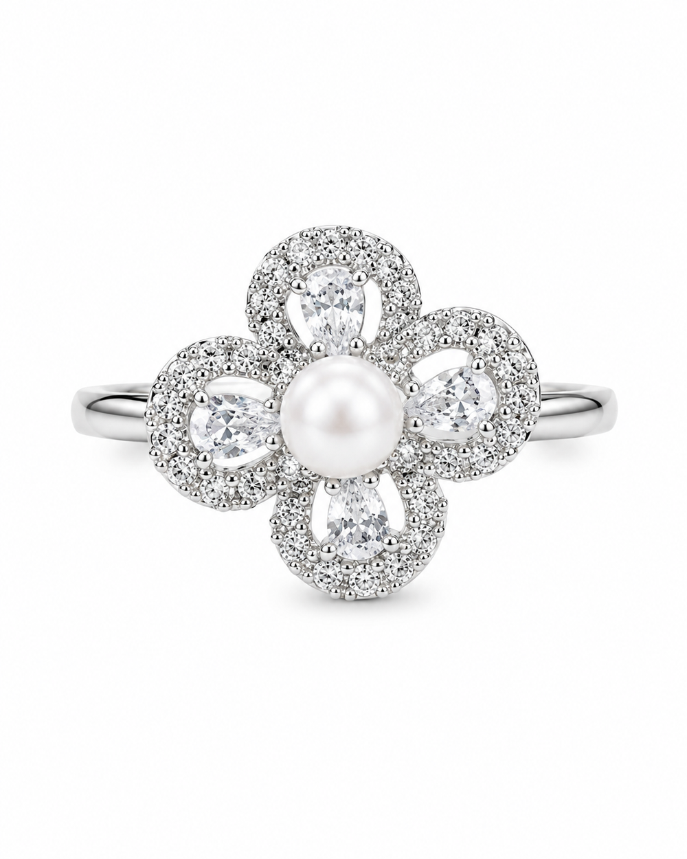 Clover Pearl Ring