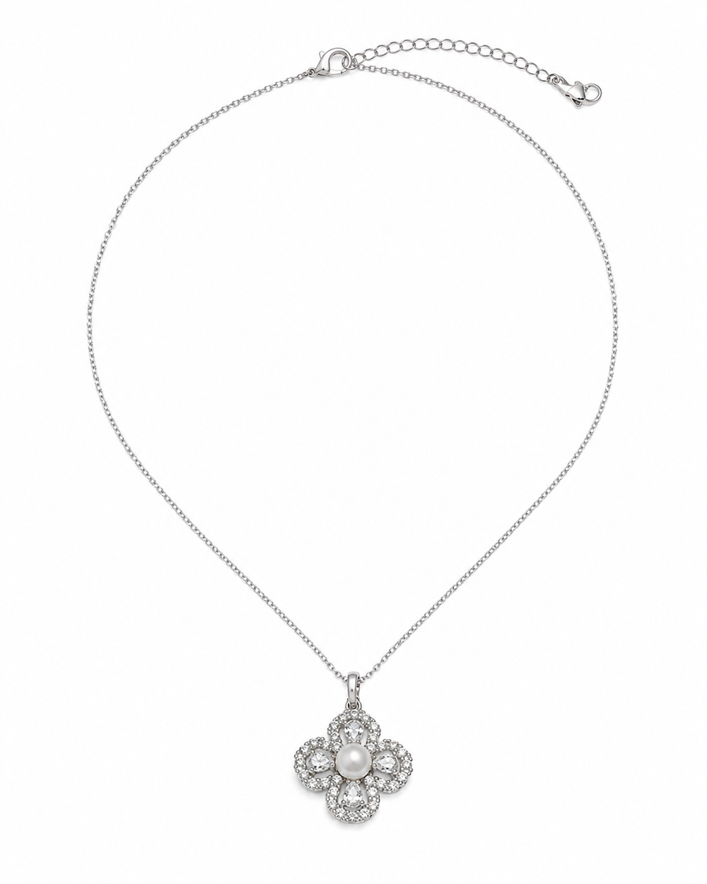 Clover Pearl Necklace