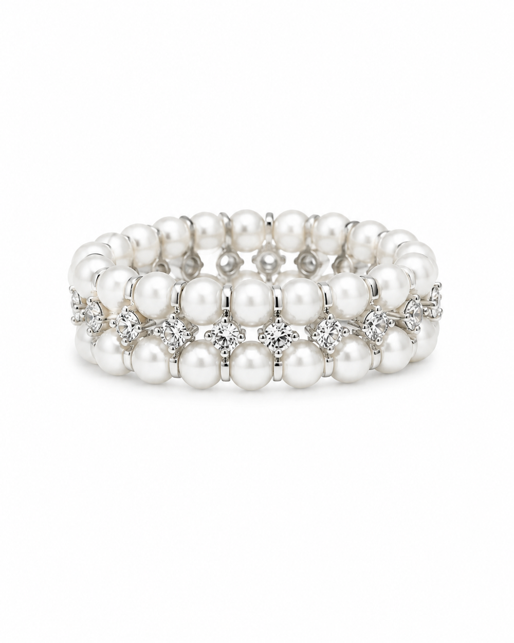 Crystal Pearl Ring