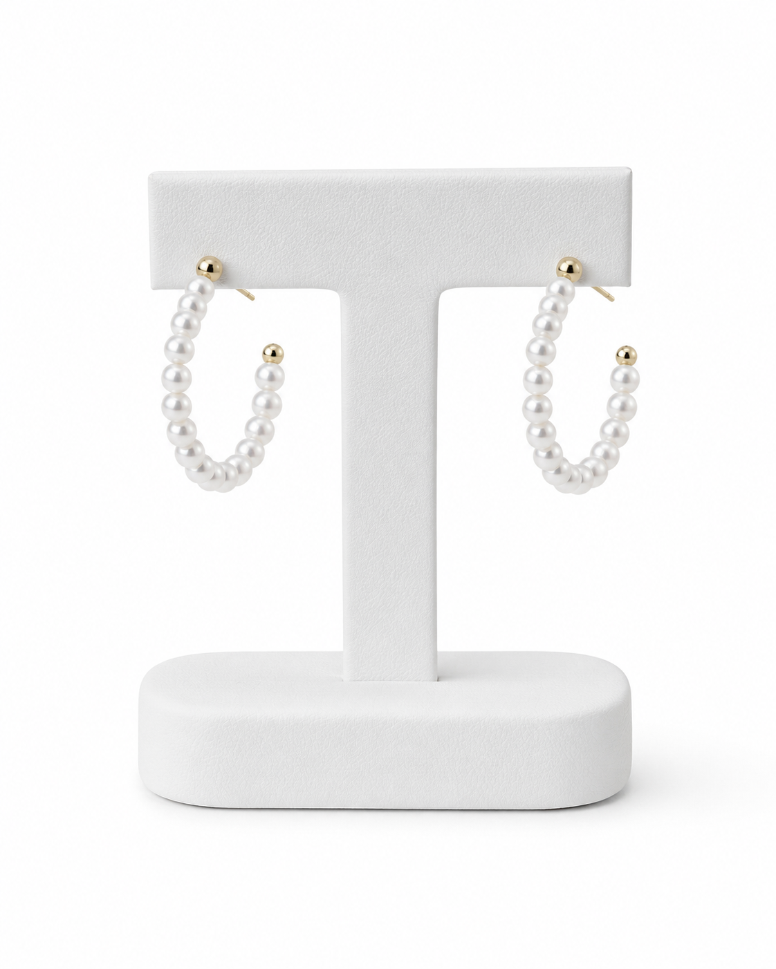 Pearl Hoop Earrings