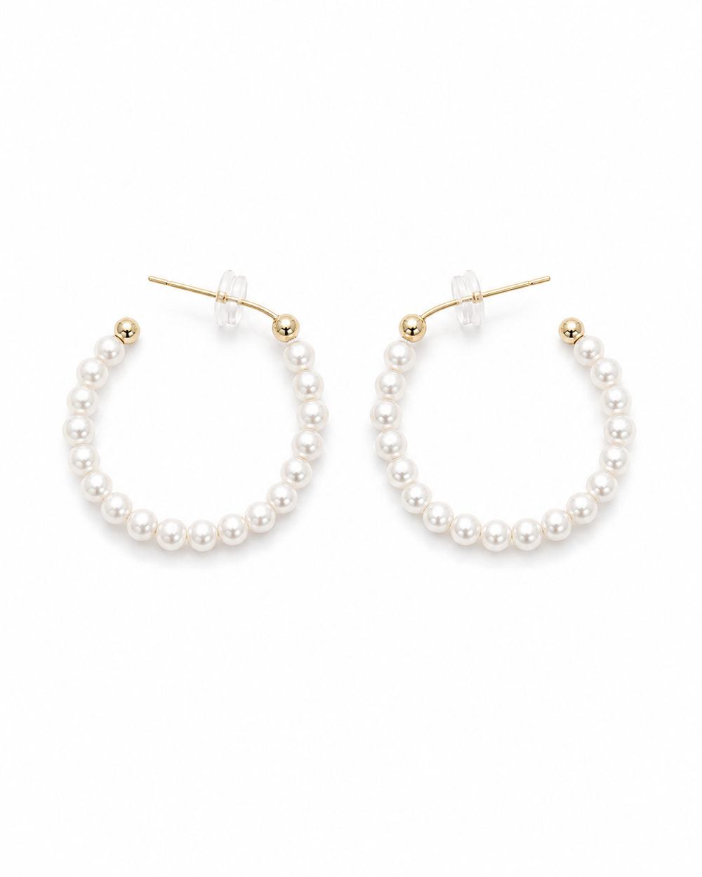 Pearl Hoop Earrings