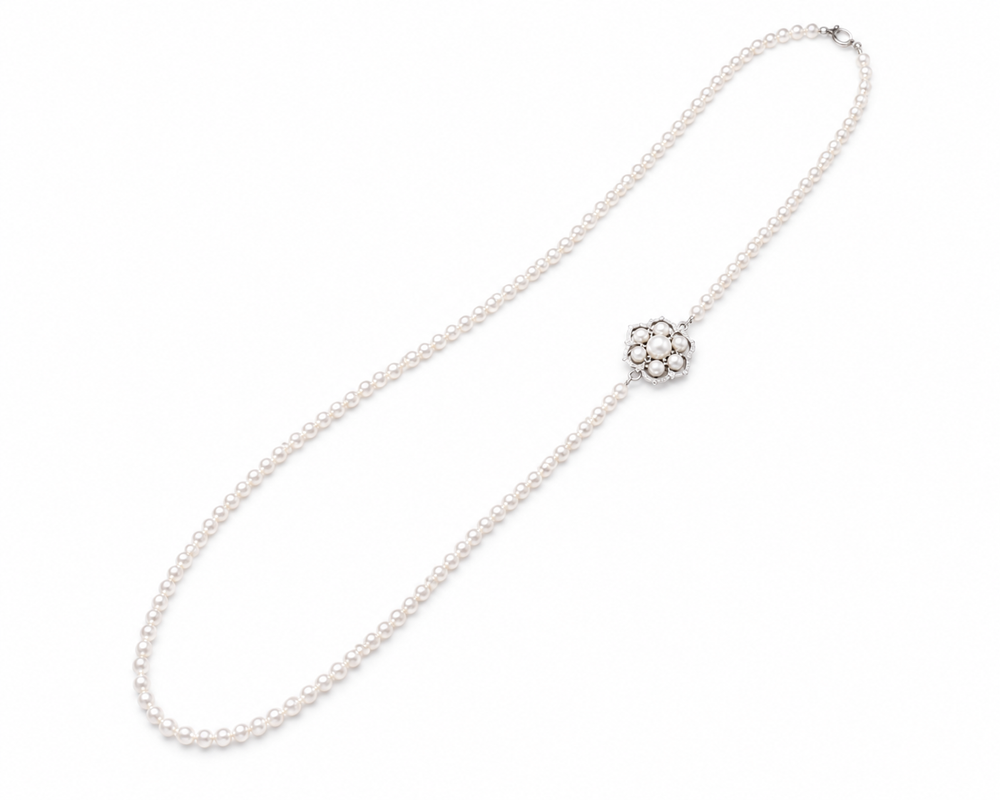 Convertible Pearl Brooch Necklace